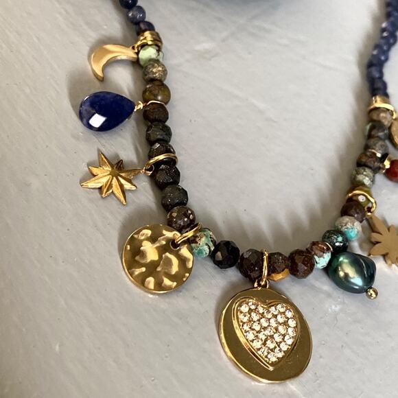 NEW Celestial Stone Charm Necklace - Picture 12 of 13